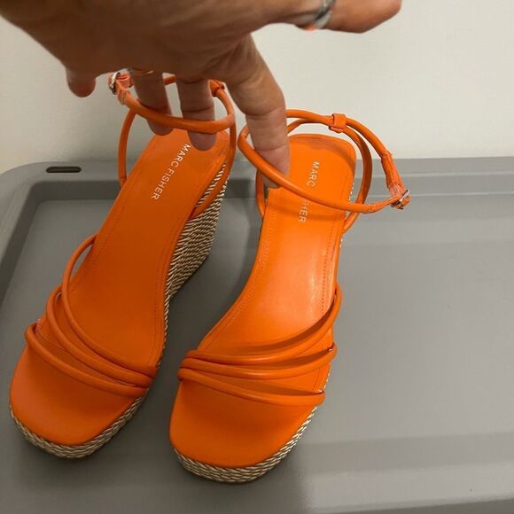 Marc Fischer espadrille wedge sandals - Picture 2 of 7